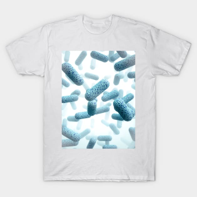 E. coli bacteria, illustration (C024/3389) T-Shirt by SciencePhoto